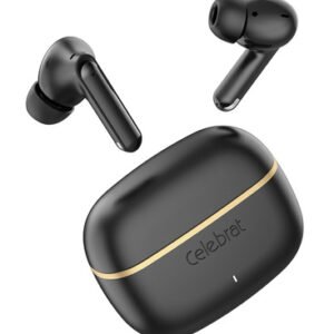 CELEBRAT earphones με θήκη φόρτισης WD03, True Wireless, 13mm, 30/300mAh, μαύρα