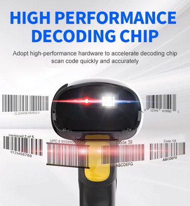 GTCODESTAR barcode scanner X-760H, 1D & 2D, ενσύρματο, μαύρο - Image 3