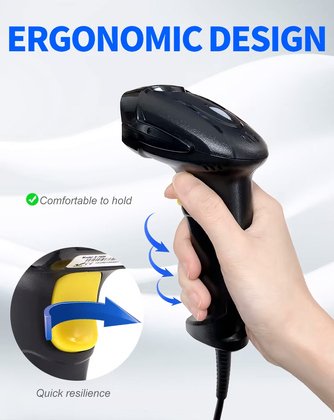 GTCODESTAR barcode scanner X-760H, 1D & 2D, ενσύρματο, μαύρο - Image 6