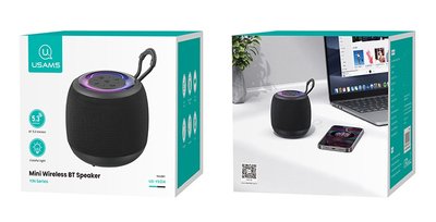USAMS φορητό ηχείο US-YX014, 10W, Bluetooth, 1200mAh, μαύρο - Image 6
